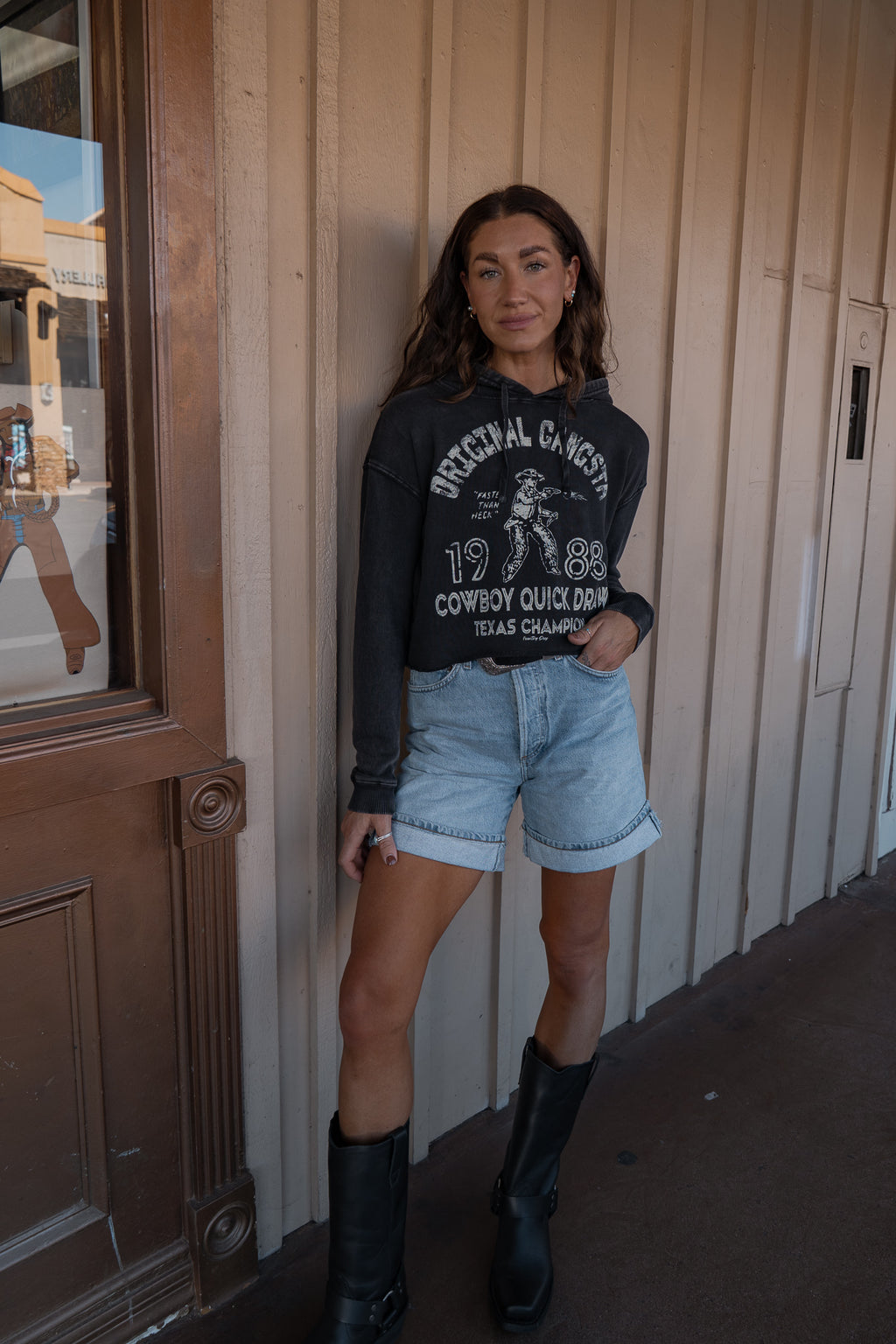 Original Gangsta Crop Hoodie
