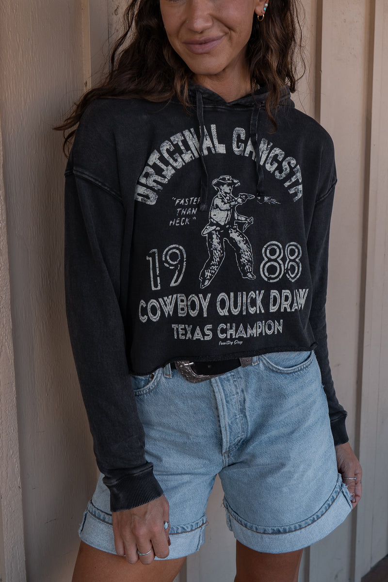 Original Gangsta Crop Hoodie