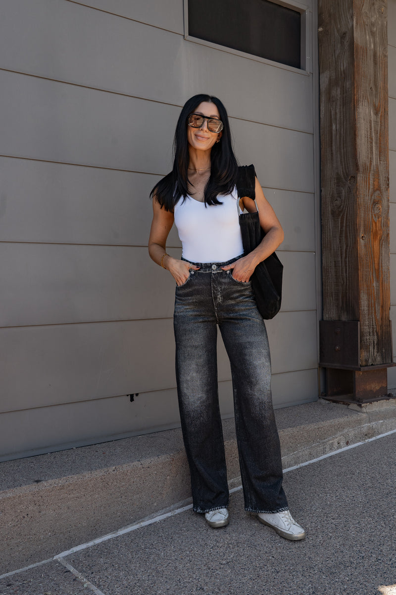 Joy Faux Jean - Black