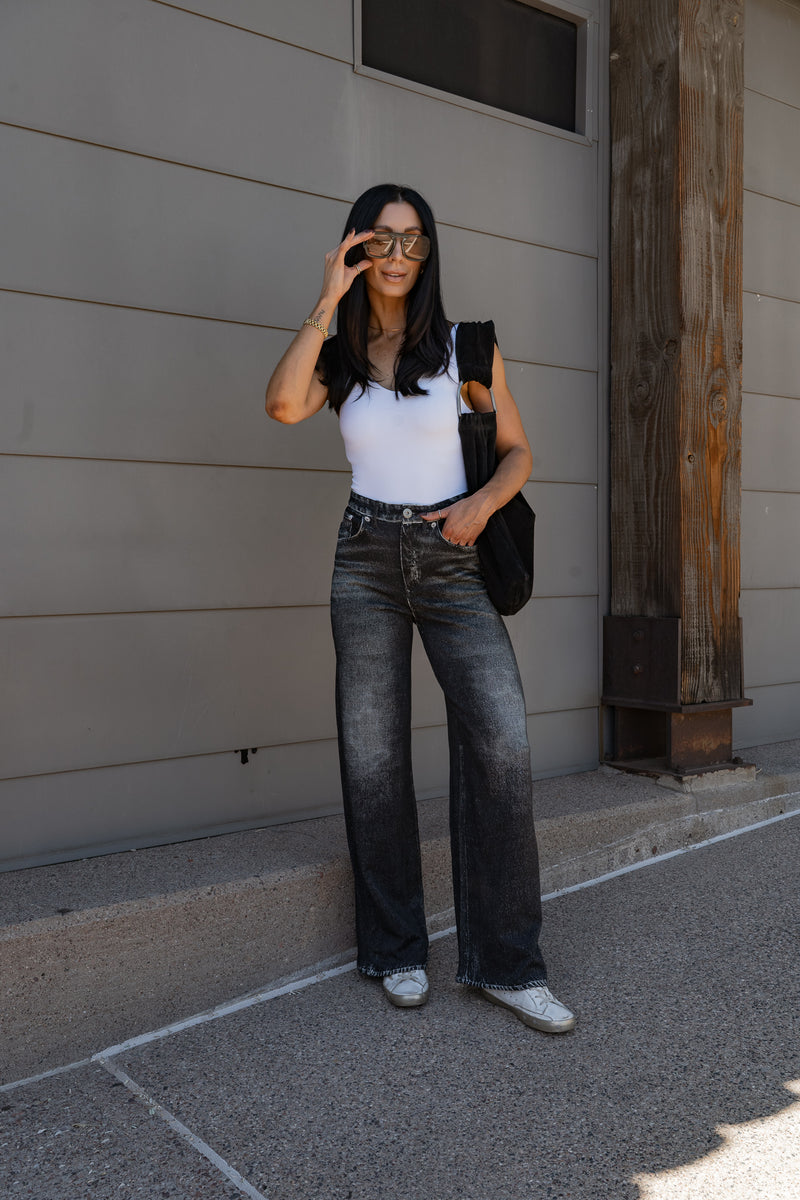 Joy Faux Jean - Black