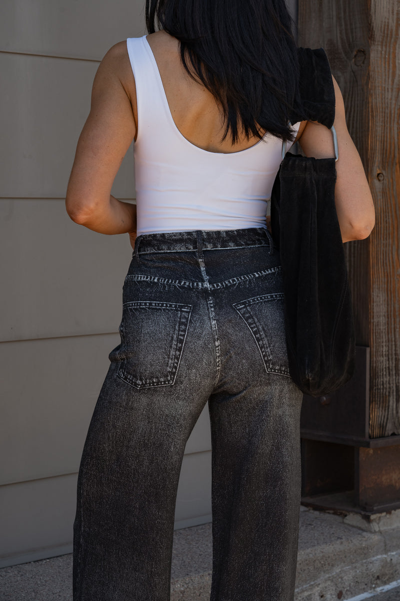Joy Faux Jean - Black