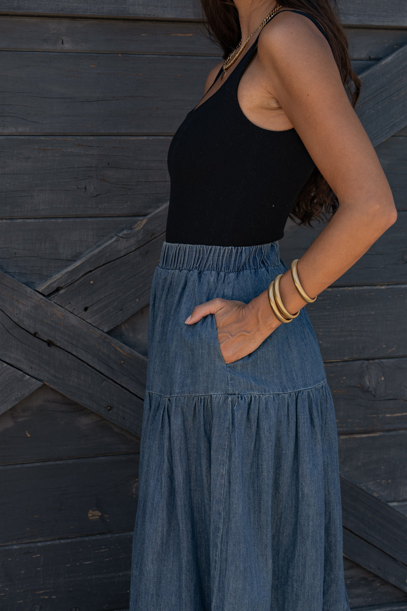 Selene Denim Skirt