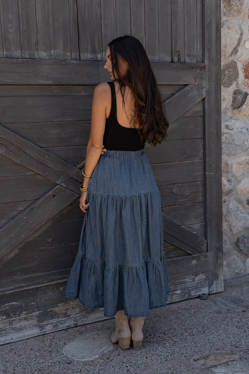 Selene Denim Skirt