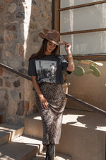 Izabel Leopard Skirt