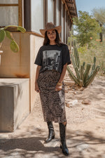 Izabel Leopard Skirt