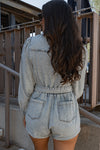 Phoenix Denim Zip Romper