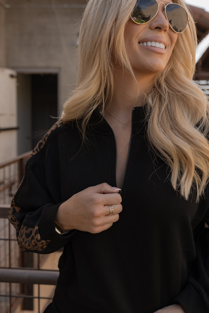 Touch of Leopard Zip