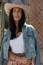 Juliana Knit Denim Jacket