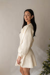 Balloon Sweater Dress - Cream