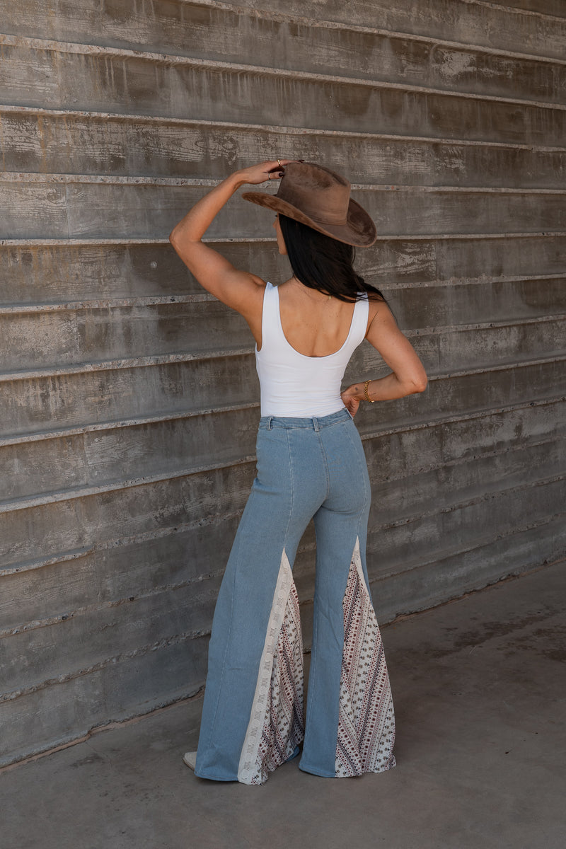 Avalon Lace Denim Jean