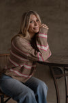 Desert Pink Striped Sweater