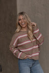 Desert Pink Striped Sweater