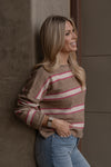 Desert Pink Striped Sweater