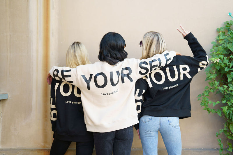 Be Yourself Sweatshirt-Oversized