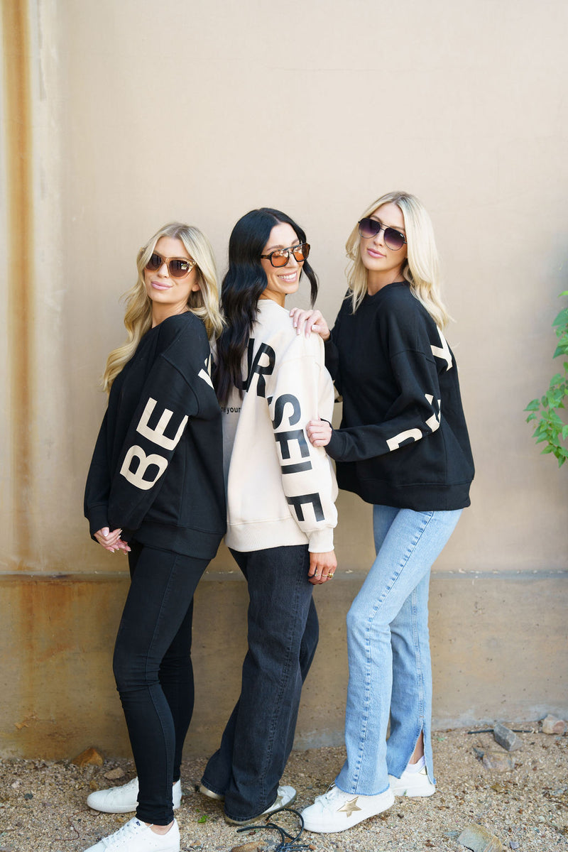 Be Yourself Sweatshirt-Oversized